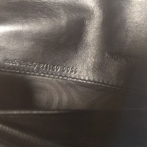 Yves Saint Laurent Black Wallet on a Chain - Picture 11 of 13